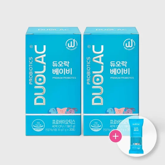 [본사직영]베이비 30포(30일분) 2개 / 아기 유산균 프로바이오틱스 유당프리 베이비 10일분 추가증정