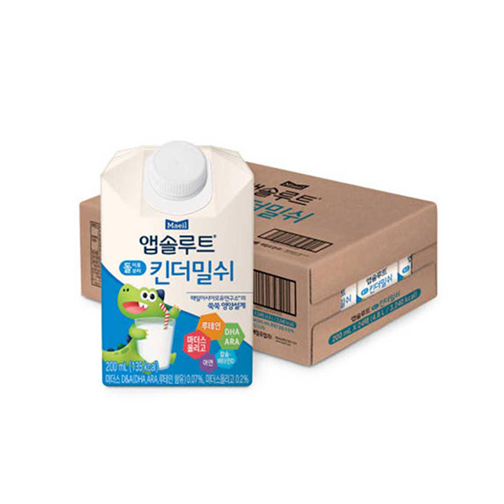 매일유업 앱솔루트 킨더밀쉬 200mL, 24개