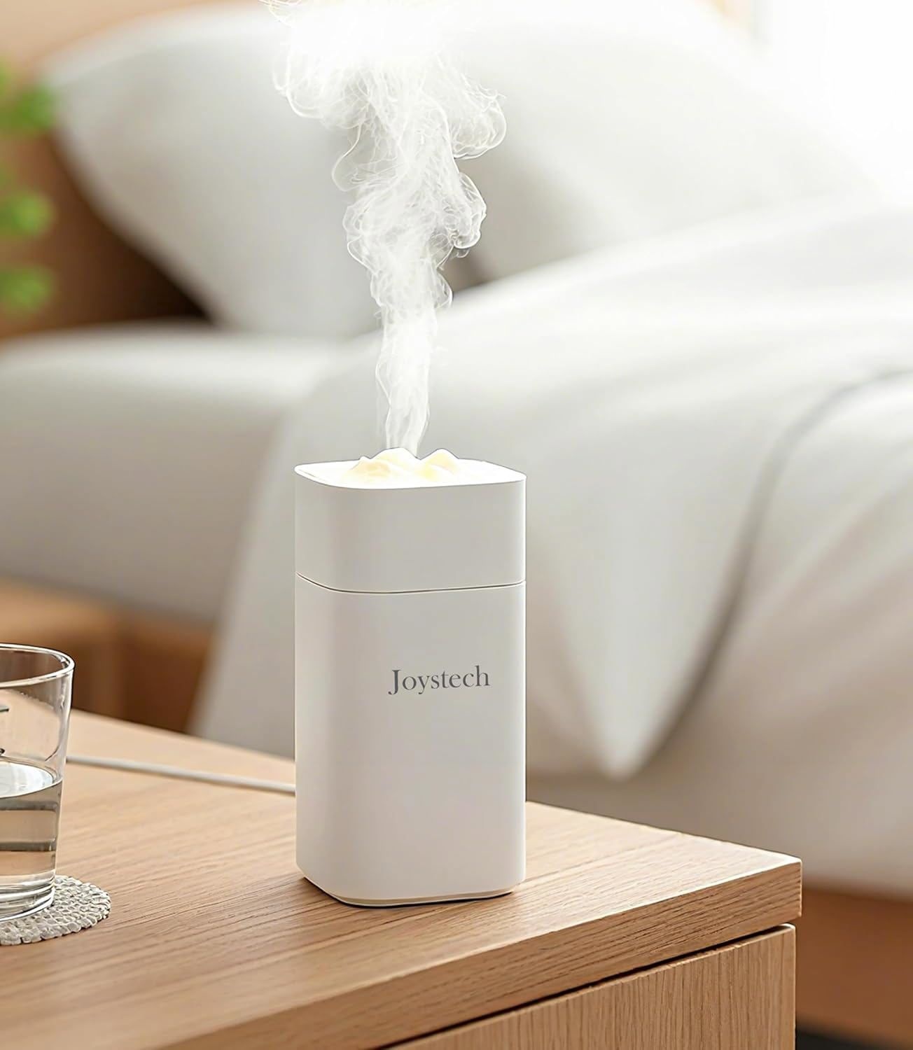 [해외] 조이스텍 설산 가습기 탁상 소형 세련된 정음 USB급전식 2종류 LED 라이트 8~10시간 연속 가동
