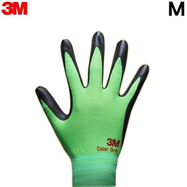 고품질 M 컬러그립 그린 반코팅장갑 코팅장갑 NBR 3M 장갑 반코팅장갑 3m슈퍼그립200 면장갑 WFHCBPU