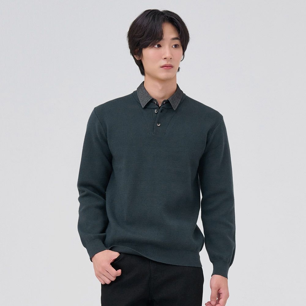 [체이스컬트](남) EFRK5214D0G 셔츠 레이어드 스웨터_GN976250