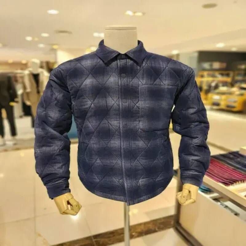 닥스 DAKS 닥스셔츠 남성 25년 FW 체크 점퍼 (신사양말) 코듀로이 퀄팅 셔켓 32 DLW1SHCL190-N1 415288