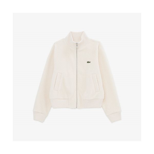 [국내매장정품] 라코스테 LACOSTE 여성 쉐르파 점퍼 [크림] SF177E-55NXFJ 132993