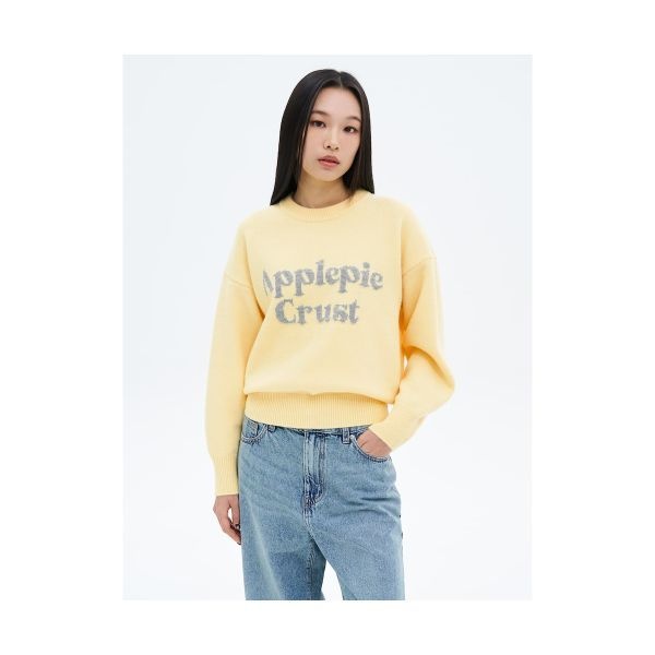 <매장정품> 에잇세컨즈 8SECONDS 레터링 자카드 풀오버 옐로우 355151LYBE 466033