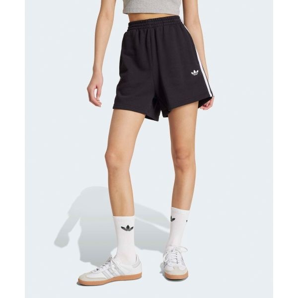 아디다스 ADIDAS 3-스트라이프 숏 팬츠 프렌치 테리 - 블랙:화이트 JW5109 377666