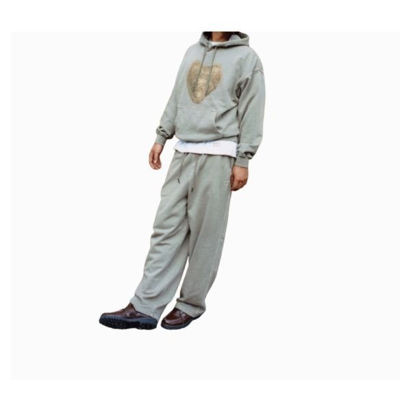 [Lee X Saytouché] 피그먼트 캔톤 그래픽 스웻 팬츠 브라운 LE2503PTA2PW 211518