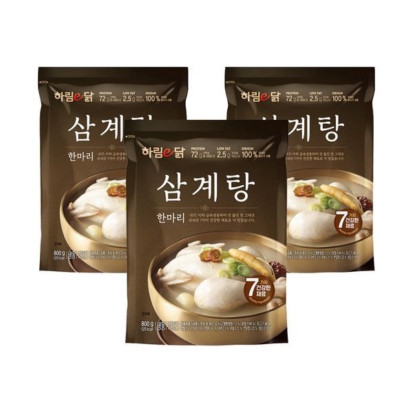 하림 [보리보리]하림이닭 한마리삼계탕 800g 3봉