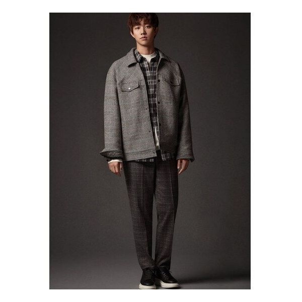 [앤듀]남성)캐롯)TR체크 사이드밴딩 바지(O184PT310P)942696