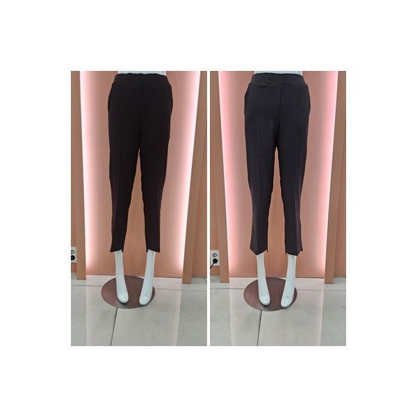 밑단트임 일자핏 밴딩슬랙스팬츠 S253BSL901_US970525