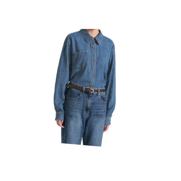 <매장정품> 8SECONDS 에잇세컨즈 릴렉스핏 데님셔츠 블루 324X64P 699121