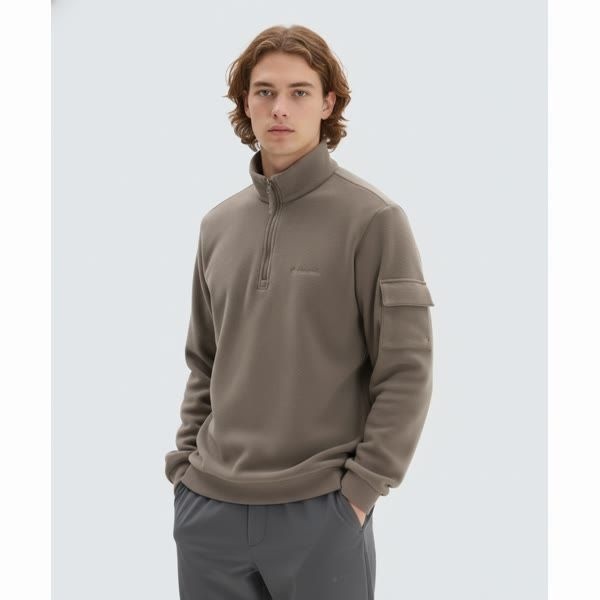 {매장정품} 스노우피크 어패럴 SNOWPEAK APPAREL 폴라텍 반집업 맨투맨 S24WMTZT74 Dark Khaki S24WMTZT74DK 956777