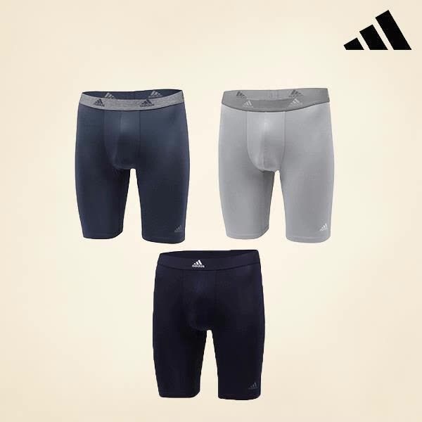 아디다스언더웨어 퍼포먼스 남성 에어로레디 스판 신축 롱드로즈 3종세트