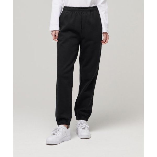 (국내매장정품) 무신사 스탠다드 MUSINSA STANDARD WOMAN 우먼즈 기모 스웨트 팬츠 [블랙] MWAPC704-BK 165739
