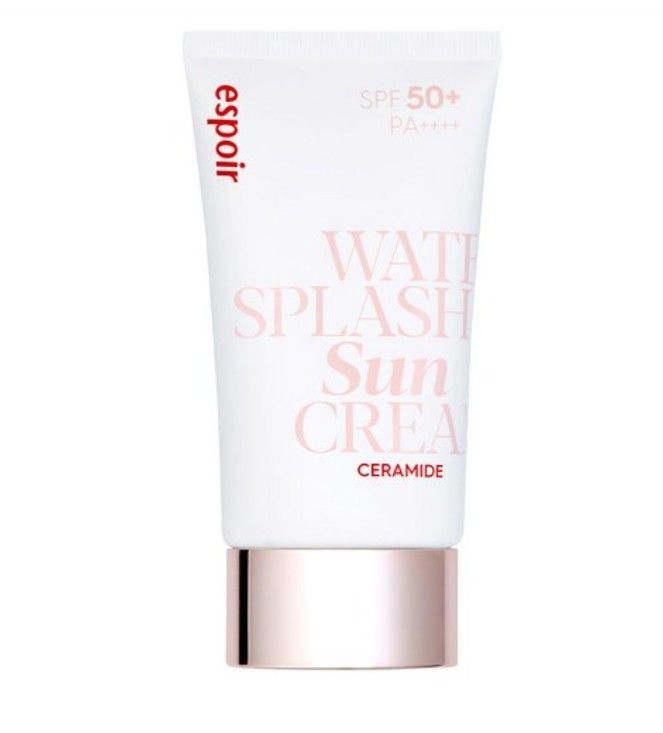 에스쁘아 워터 스플래쉬 세라마이드 선크림 SPF50+ PA++++ 60ml 화장 잘먹는 보습 속광 톤업 자외선 차단