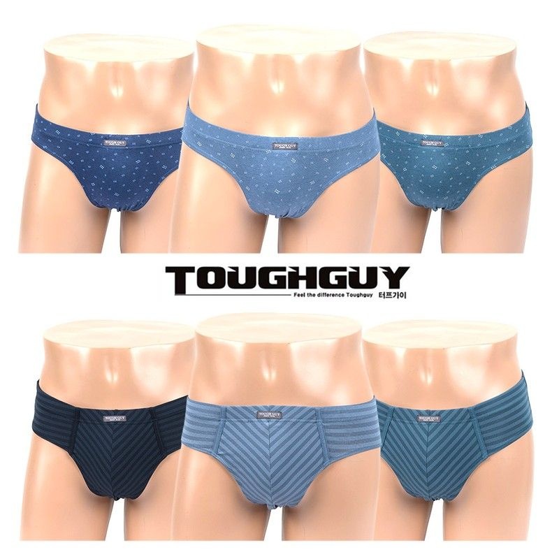 터프가이 남성 면 삼각 브리프 팬티 6종세트972552