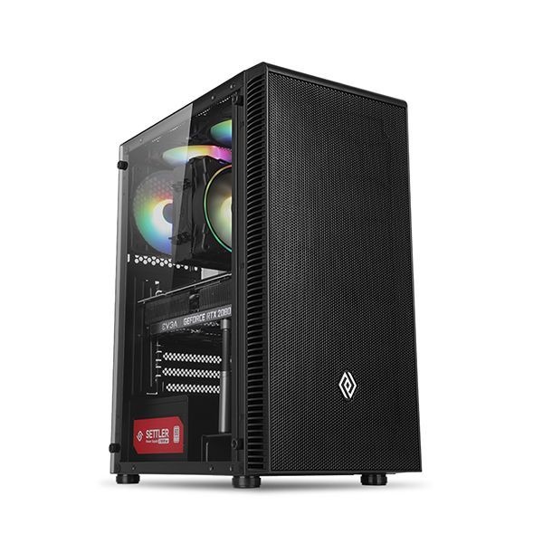 앱코 NCORE 커넬 강화유리 미틀타워 PC케이스