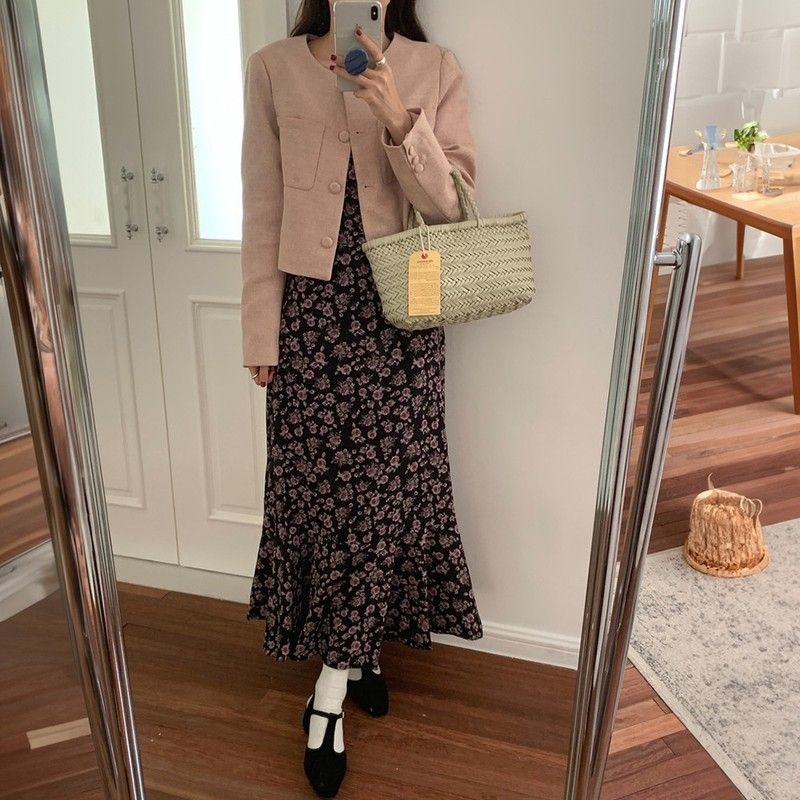 아리엘스타일 러빙유 자켓 노카라 크롭자켓 아우터955392