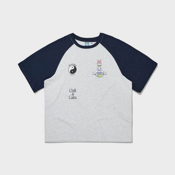 디스커스 애슬레틱 Daisy Yin-Yang Raglan T-셔츠 Melange Grey 154277