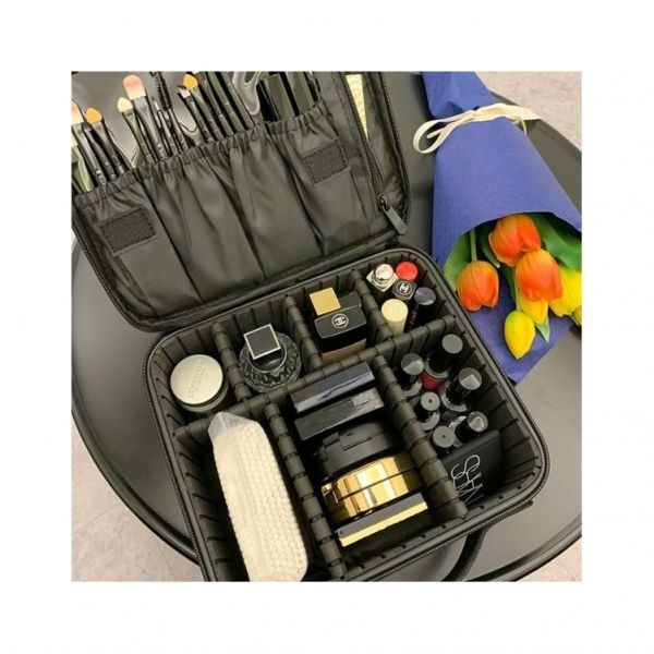 유유존 파티션화장품파우치 브러쉬 화장품가방 하드케이스 파티션 칸막이이동 다용도파우치 여행 멀티 775820