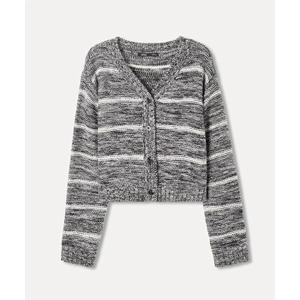 미쏘 스트라이프 조직감 가디건_MIWCKFT25T 583257
