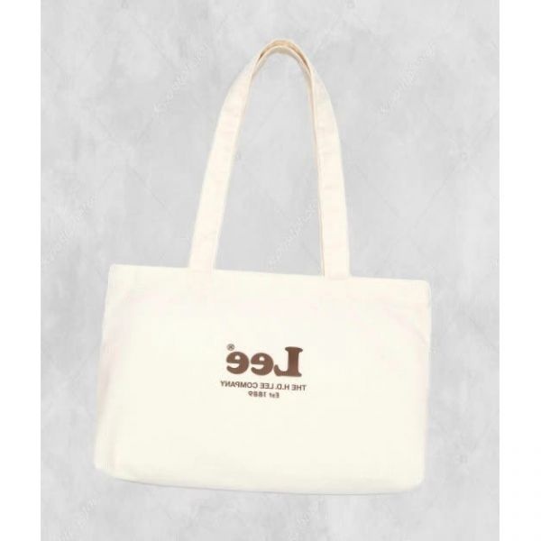 [LEE]리 로고 코듀로이 에코백 아이보리 235572 FE5327458-E2B