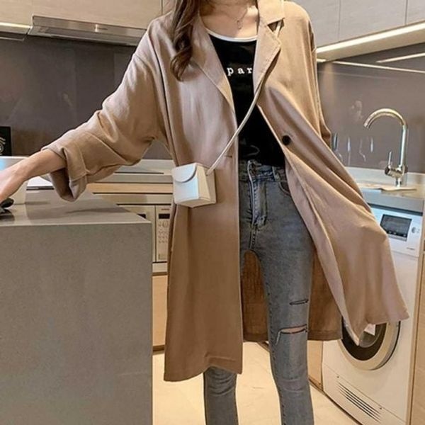 [하프클럽]마소재 라이트웨이트롱자켓 가을철 롤업 트렌드 여성용 룩 린넨아 스테디 우터 가을롤 업자켓 내추럴