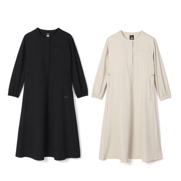 내셔널지오그래픽 N253WOP210 칼리스토 우븐 롱슬리브 여성 원피스 381392