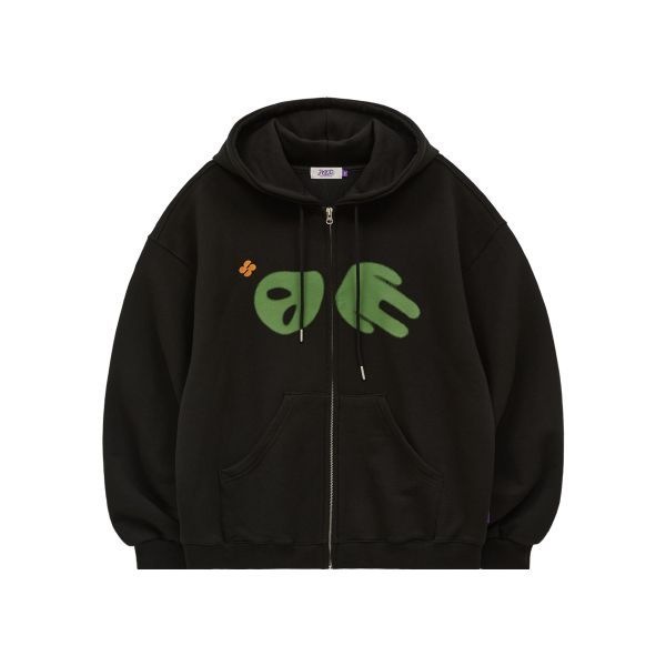 :매장정품: HOODHOOD 에일리언 후드 집업 블랙 202770 911RB