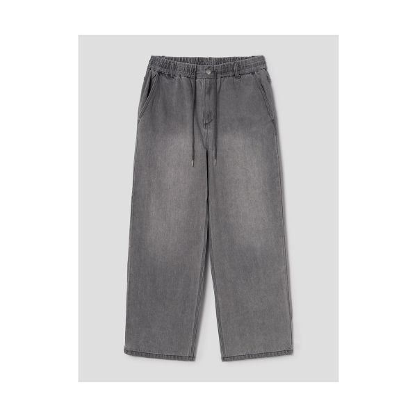 <매장정품> 에잇세컨즈 8SECONDS 밴딩 와이드핏 데님 팬츠 그레이 424X21LPH3 463797