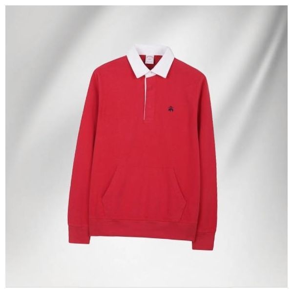 브룩스브라더스 솔리드 포켓 럭비 셔츠 레드 BBNTMNF301 978342 브룩스브라더스