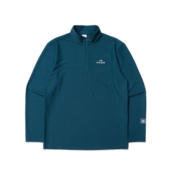 아이더 EIDER JACQUARD Y (자카드 Y) 남성 긴팔 짚업 티셔츠_TEAL DMU24204Q4 255683
