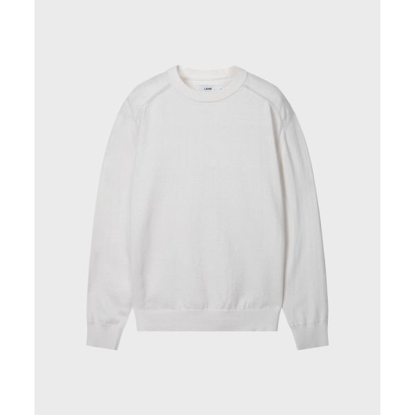 르아르 LEIRE 코튼 캐시미어 크루넥 니트 아이보리 LKN00804 332552