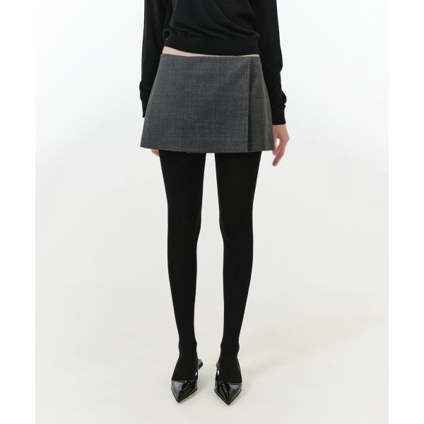 [GROVE]그로브MERCY WRAP SKIRT (CHARCOAL) 314830