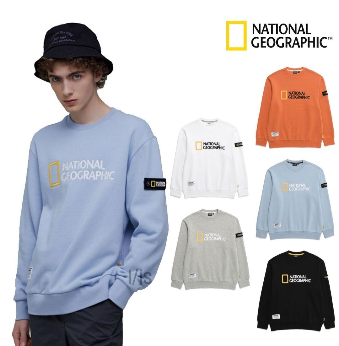 내셔널지오그래픽 N234USW060 폴리카터 빅 로고 풀기모 맨투맨 IC 314830