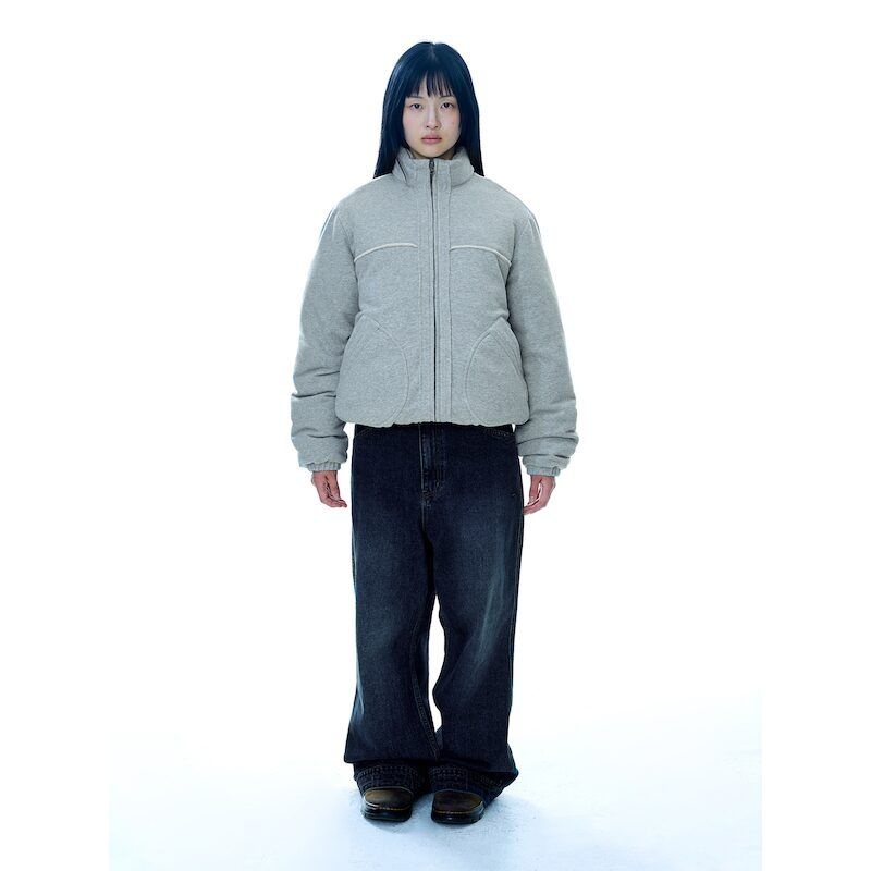 COYSEIO Cozy Sweat Down Jacket - Melange Grey 851143