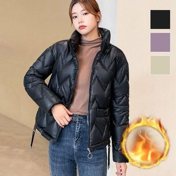 [하프클럽]숏재킷 스테디 F/W 동절기 여자 스티치퀼팅 가벼운 아우터 후드집업 우먼간절 기아 우터 가을아 패딩