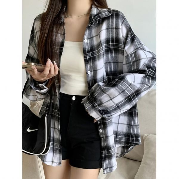 카라 KARRA 체크베이직셔츠A4S0358 834348