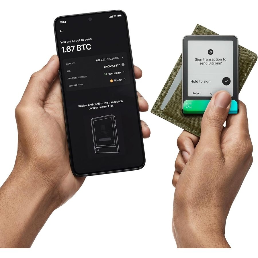 Ledger Flex 렛저 비트코인 암호화폐 크립토 하드웨어 지갑