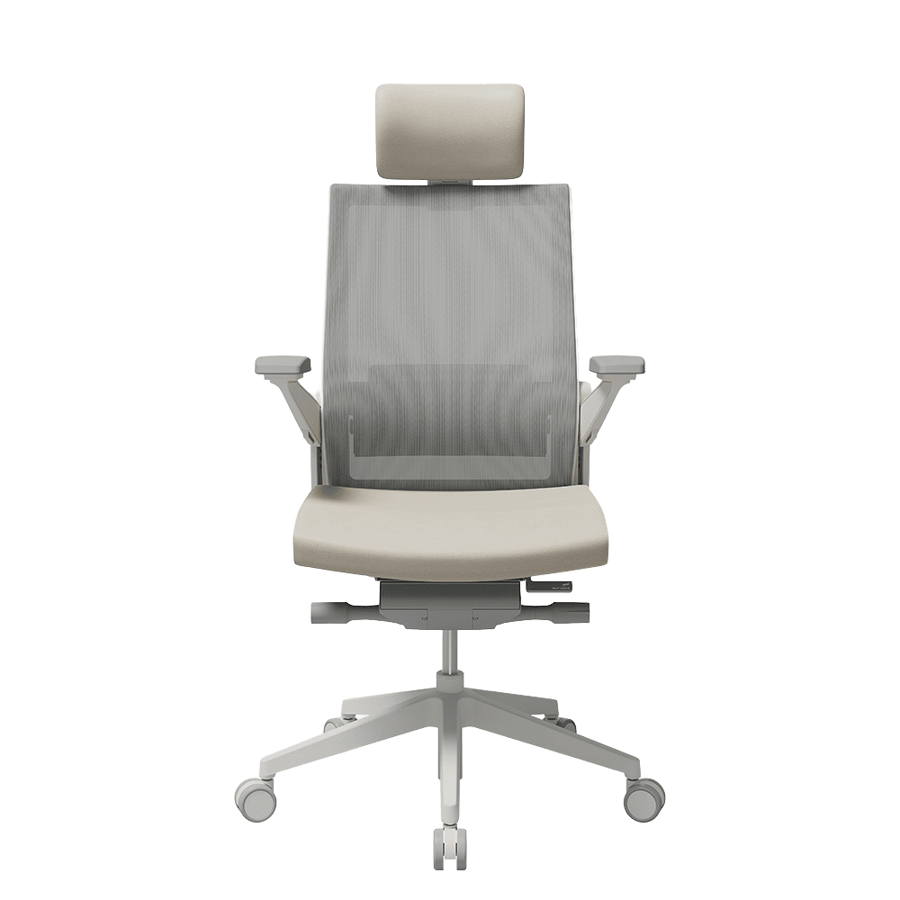 시디즈 T80 책상 의자 천연가죽좌판 HLDA 화이트 크림