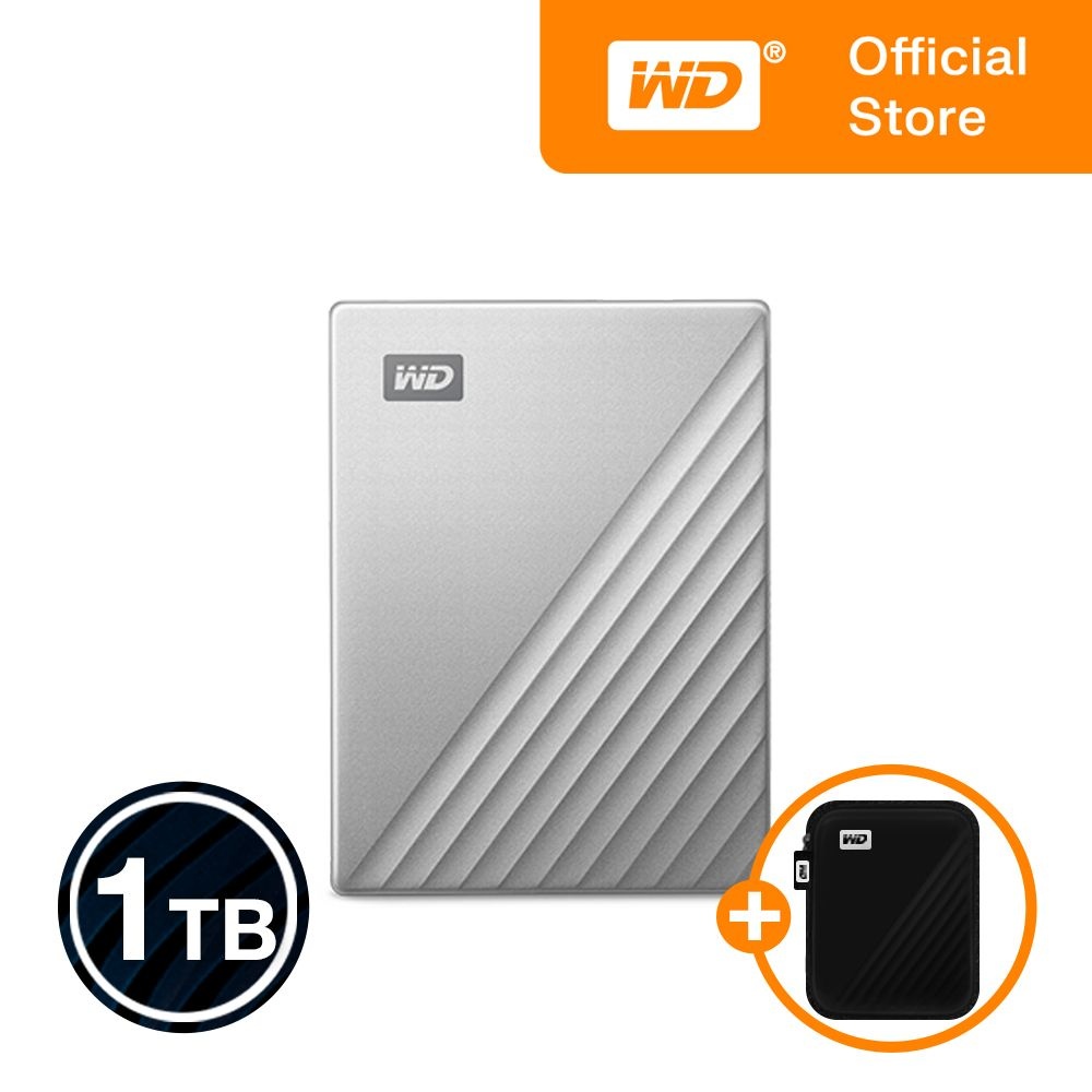 [오늘출발] 웨스턴디지털 [WD공식스토어/우체국택배] WD My Passport ULTRA 1TB 외장하드 파우치증정 USB-C