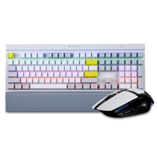 몬스타기어 유선 데스크탑 세트 기계식 키보드, 가츠 X208 METAL GPro 적축