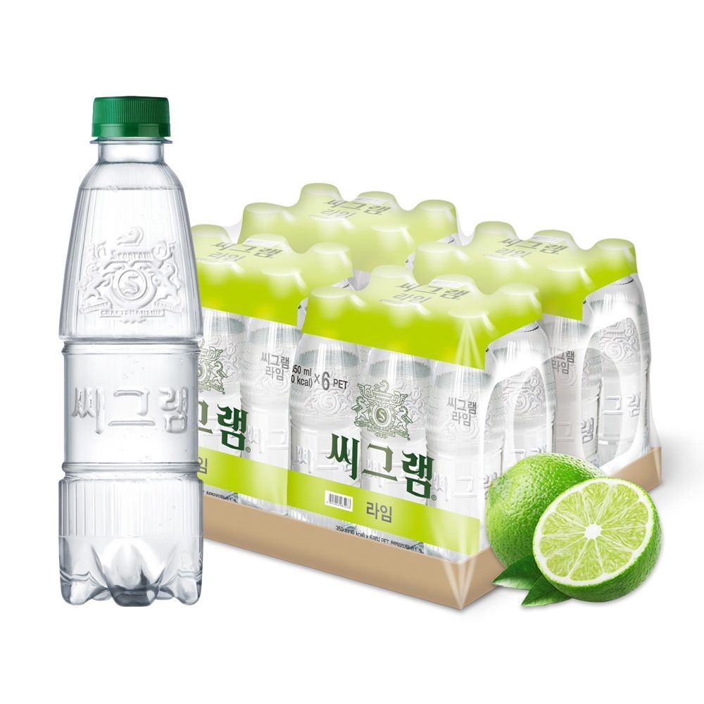 (본사직영)씨그램 라벨프리 라임 350ml 24입