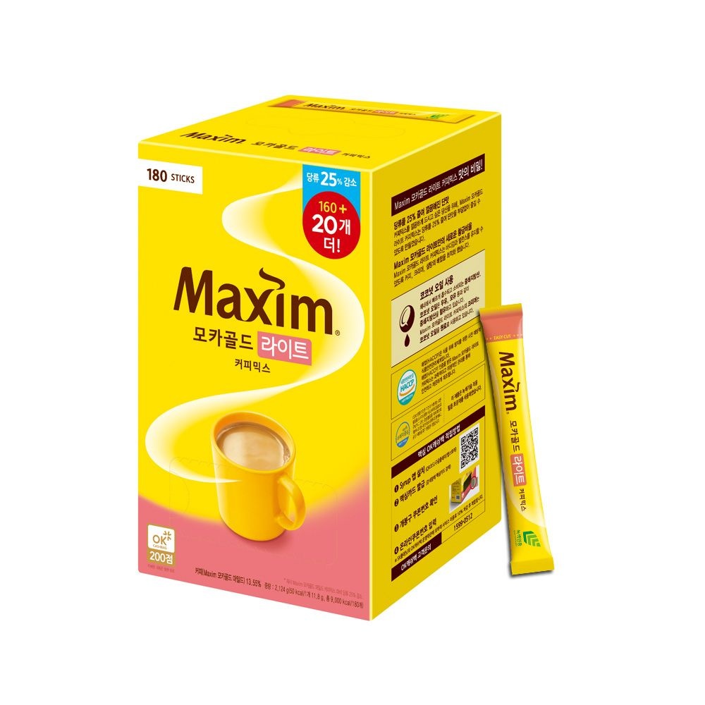 맥심 모카골드 라이트 커피믹스 180T(160T+20T)