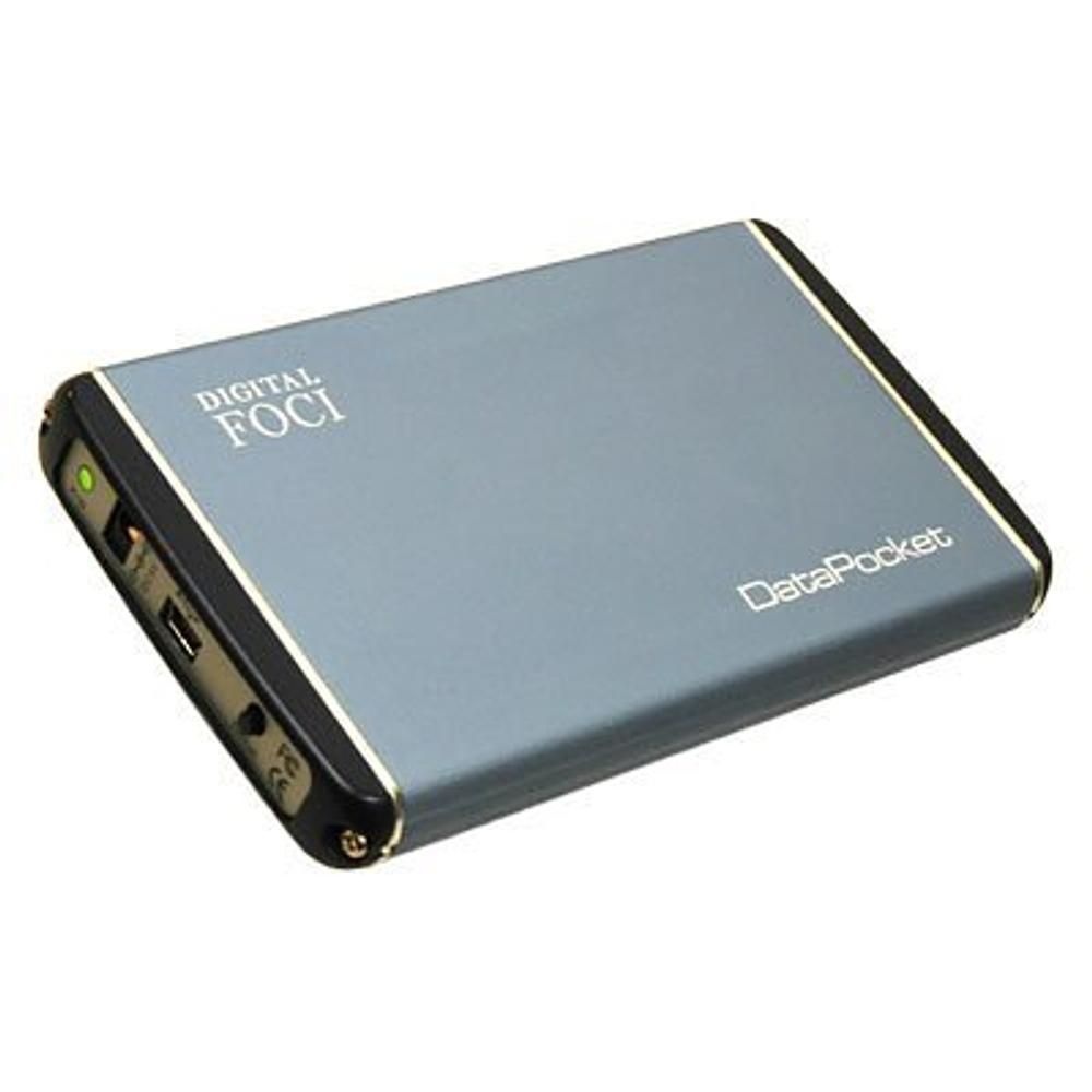 Digital Foci [해외] Digital Foci DataPocket 80GB 외장 하드 드라이브 (스카이 블루)