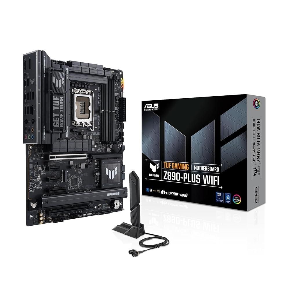 에이수스 [해외] ASUS TUF GAMING Z890-PLUS WIFI Intel Z890 LGA1851 DDR5 9066 DP HDMI USB4 4x M2 USB3.2 WiFi 7 + BT AU