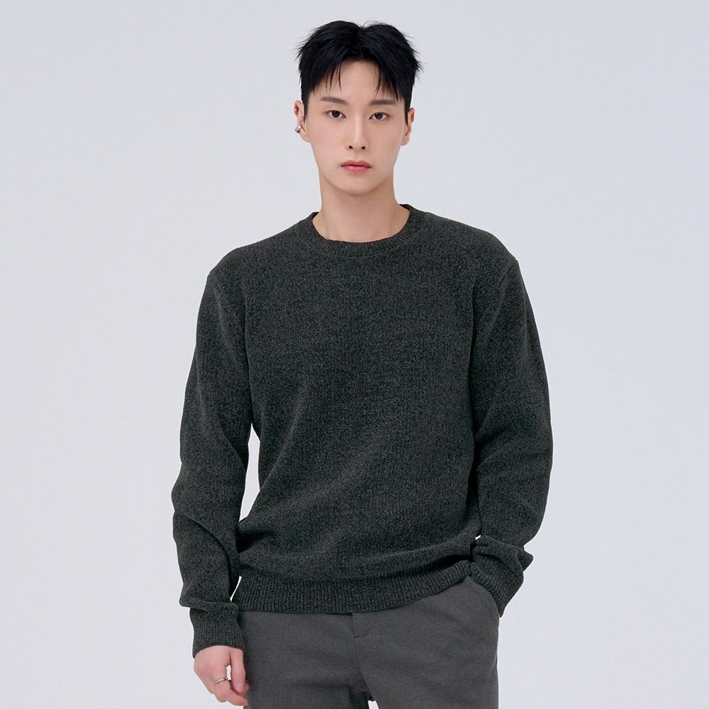 [체이스컬트](남) EFRK5211D09 셔닐 라운드 스웨터_GN964268