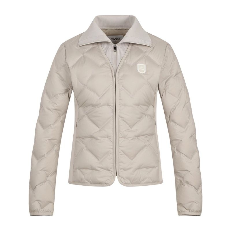 [롯데백화점] 핑 (사은품증정) 여성 핫멜팅 경량 구스 다운 점퍼 121E4JP257 LE1220445040