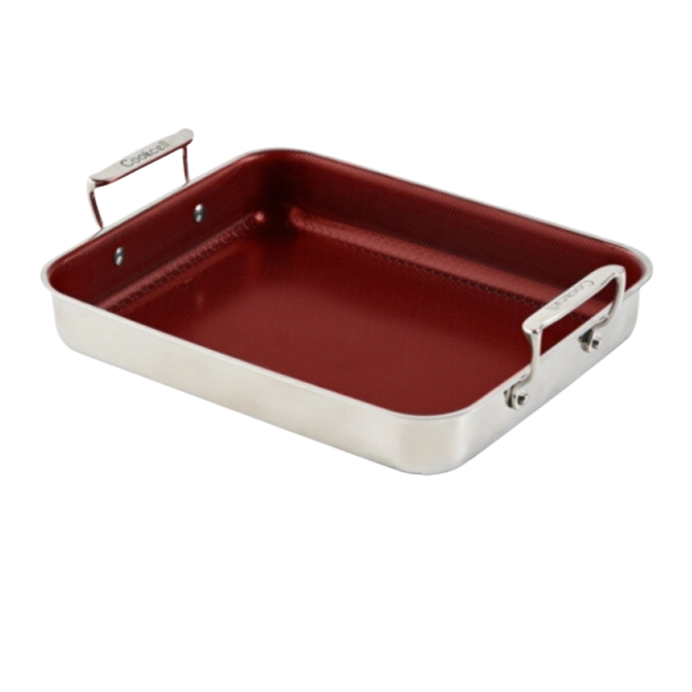 쿡셀 통3중 더블코팅 IH 루비에디션 사각멀티팬 32cm