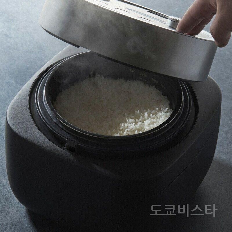 [해외] 발뮤다 The Gohan 고항 전기 밥솥 이중 구조 블랙 K08A-BK