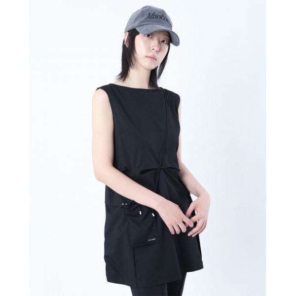 <매장정품> 미세키서울 MISEKI SEOUL Pocket shirts one piece BLACK MSK252OP04BK 190486